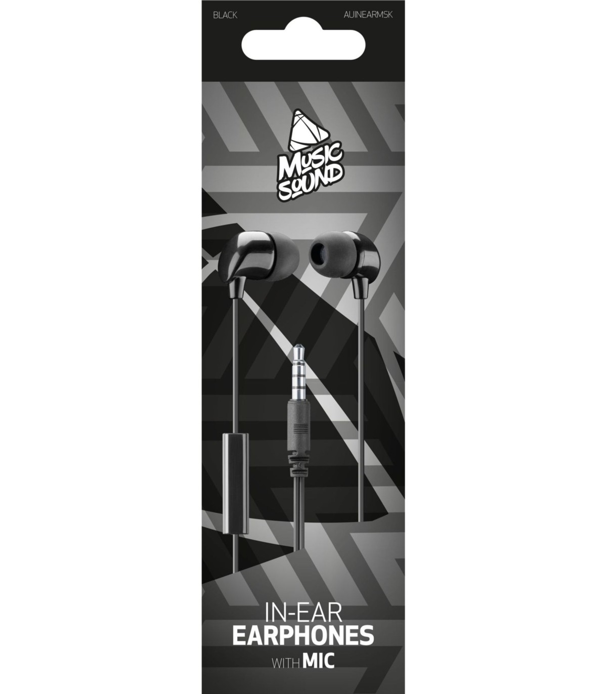 Music Sound Headphone met Microfoon universeel, zwart