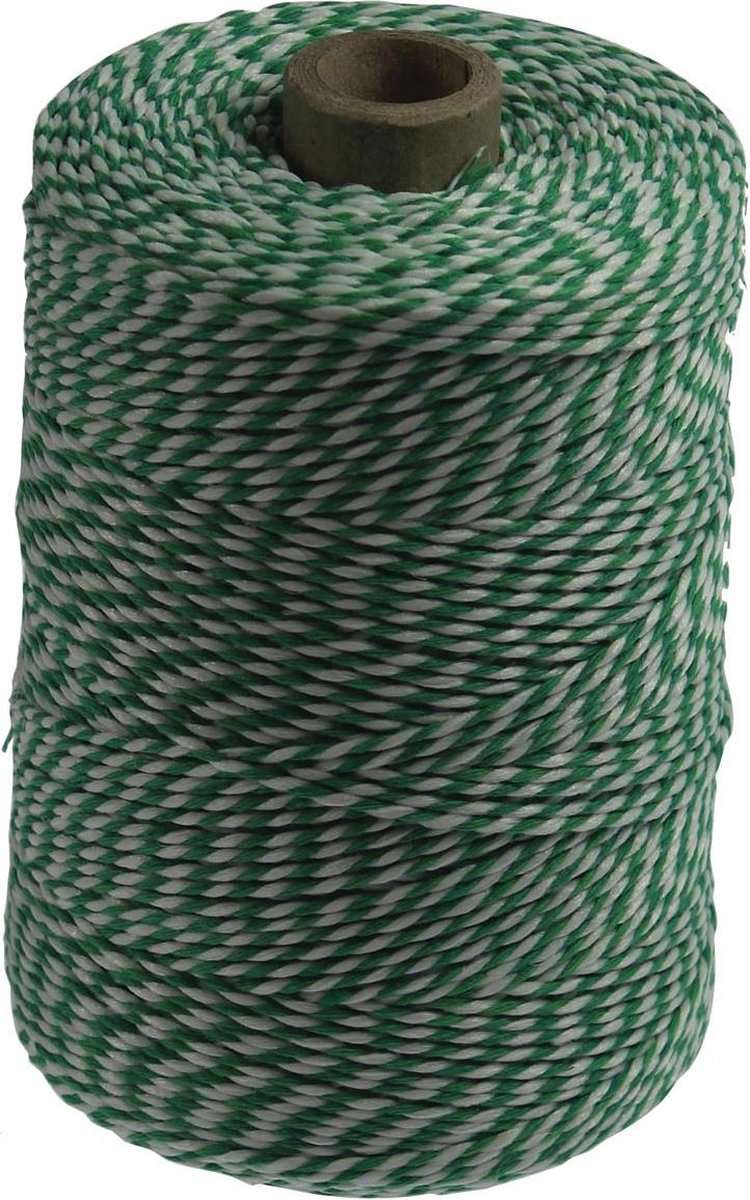 Ledent Katoenkoord Groen/Wit 200 g +-240 m
