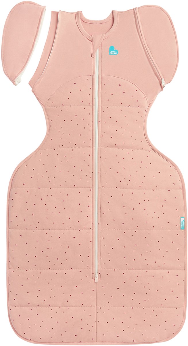 Love to Dream Inbakerslaapzak Transition Bag Warm Rose Fase 2 medium 6-8.5 kg - Tog 2.5