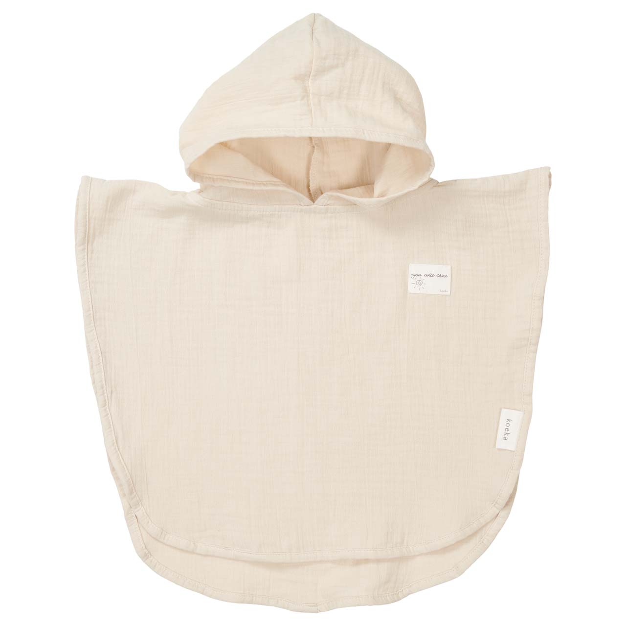 Koeka Badponcho Faro Warm White - maat 74-80