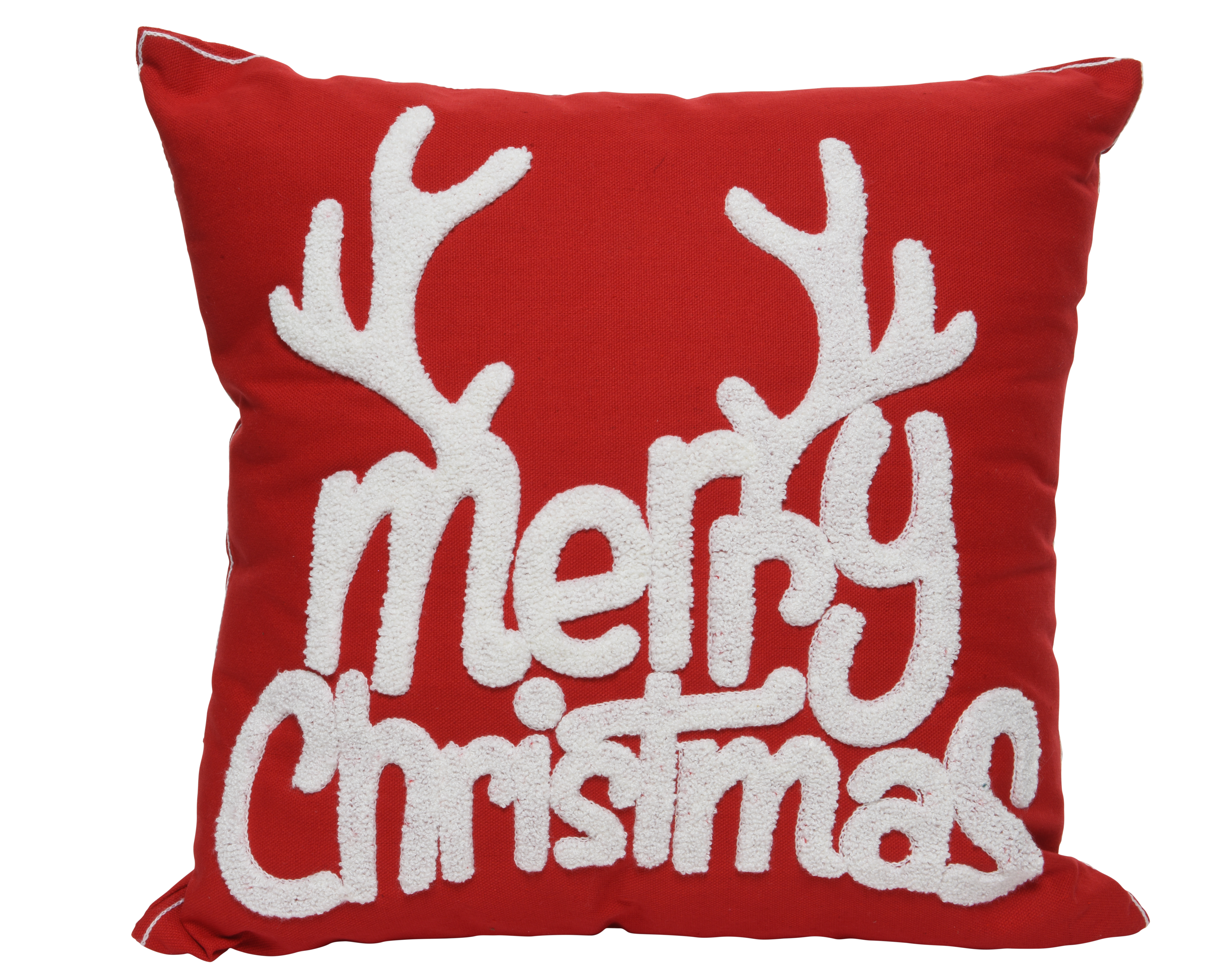 Kussen Merry Christmas 45x45 cm Rood