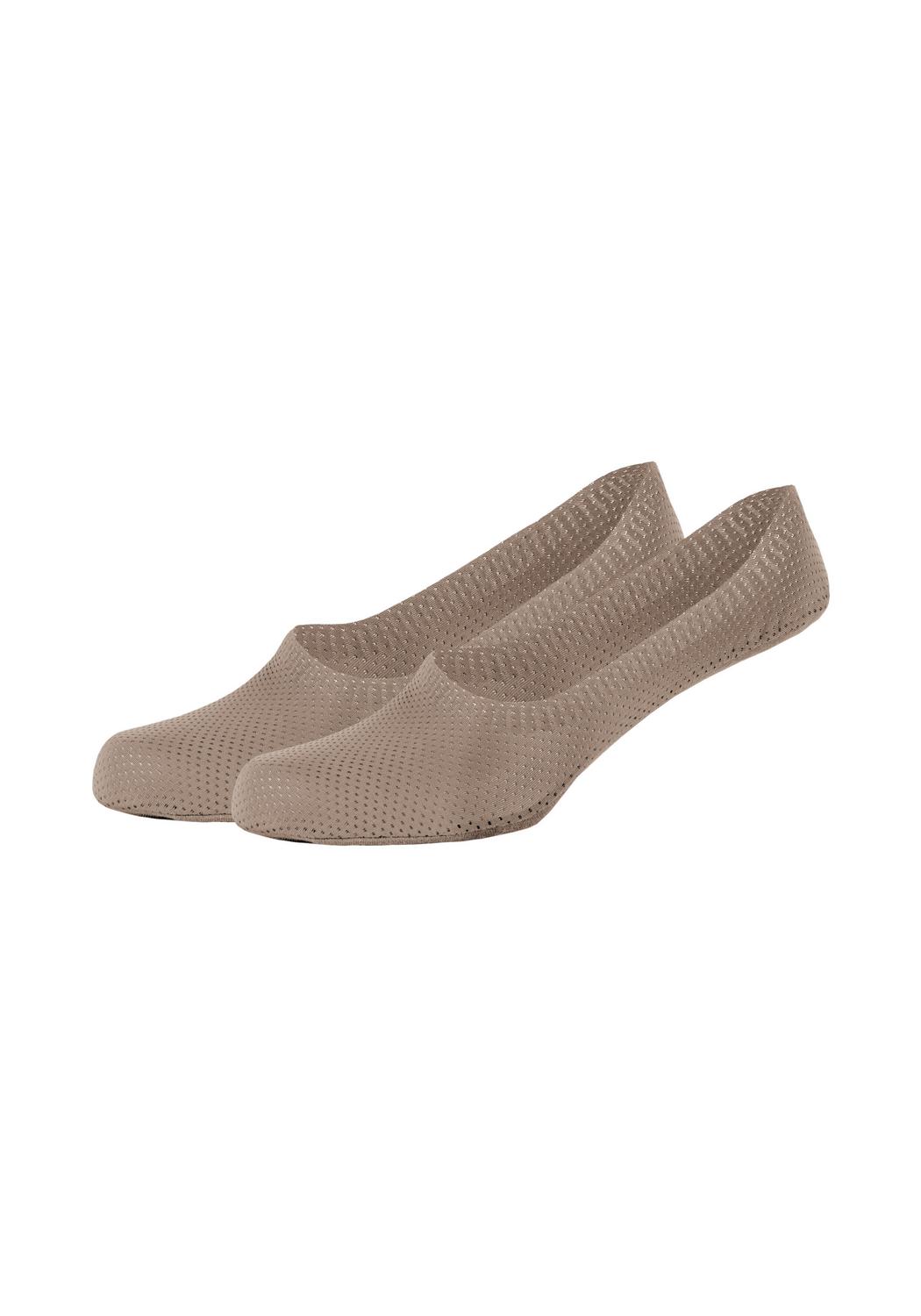 S.Oliver Footies Dames laser cut 2 Paar Sand - maat 35/38