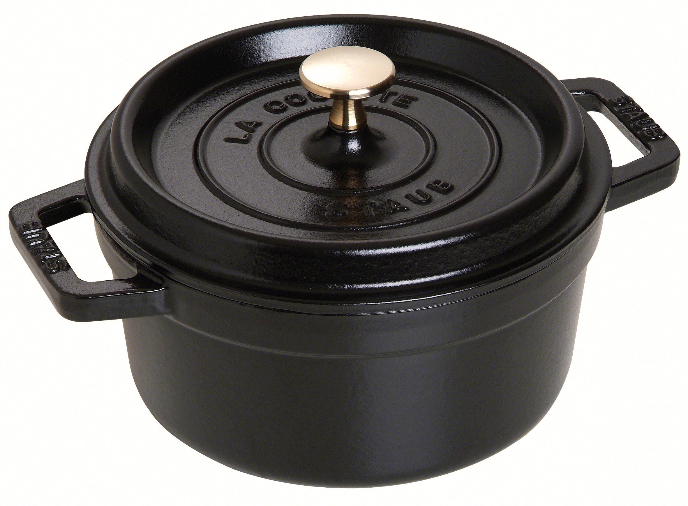 Staub Cocotte Zwart 20cm - Gietijzer - 2.2l - alle Vuren