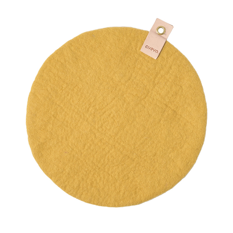 Aveva Zitkussen Solid Mustard 35cm - Wol