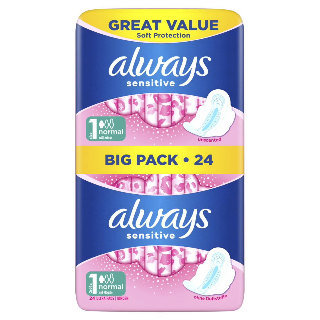 Always Maandverband ultra Sensitive Normaal+ - 24 stuks