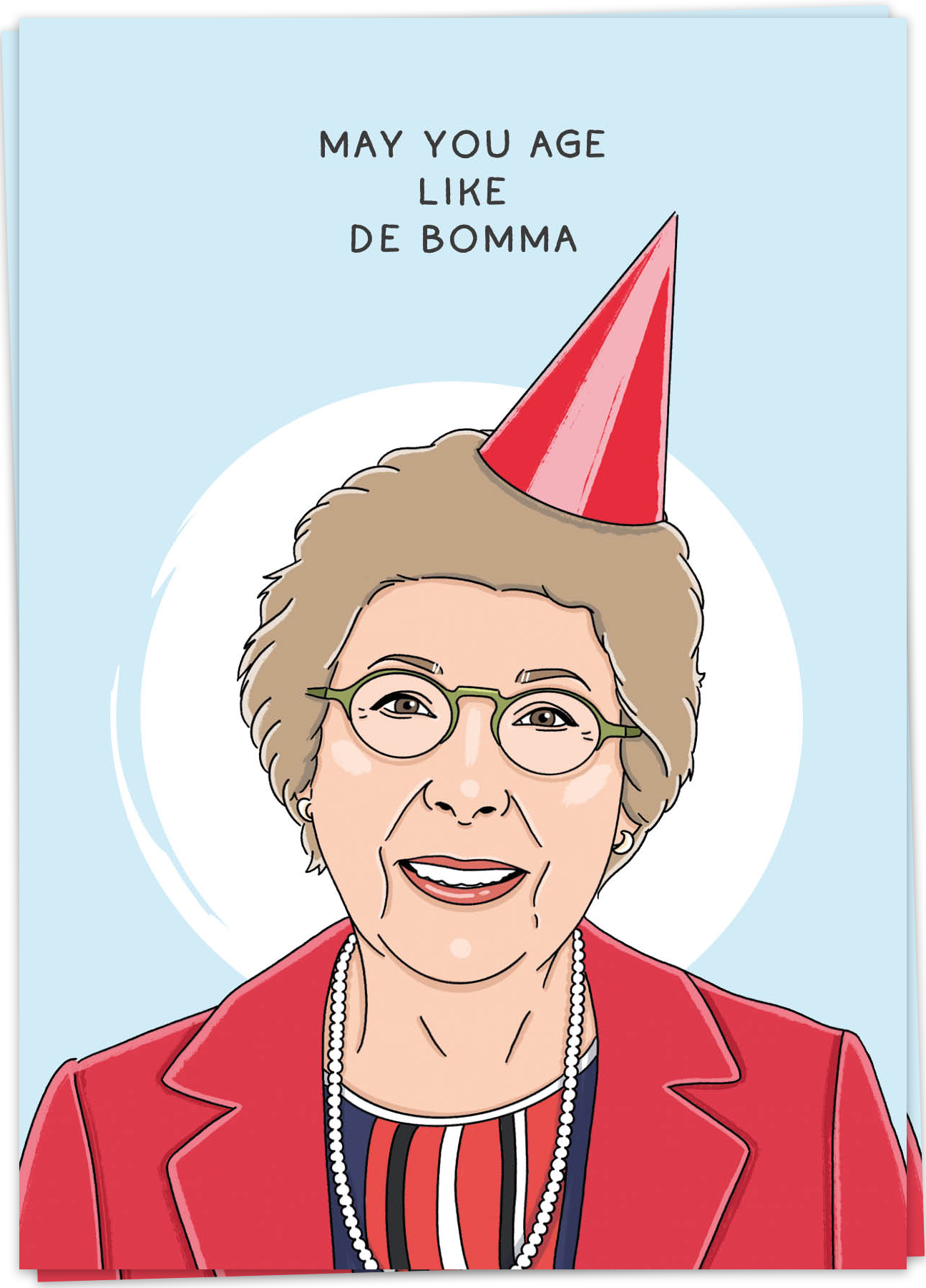 Kaart Blanche Wenskaart De Bomma