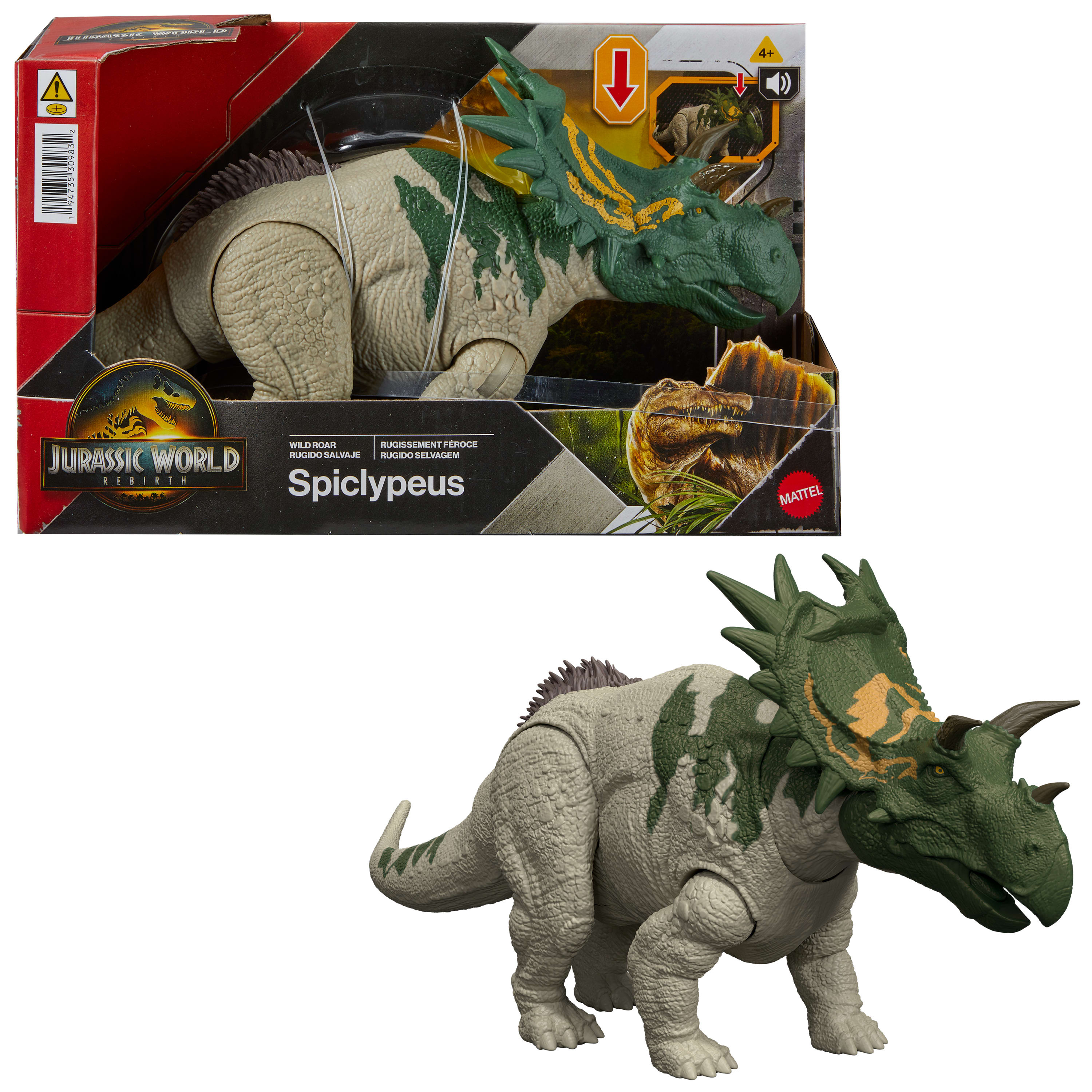 Jurassic World Rebirth Wild Roar Spiclypeus