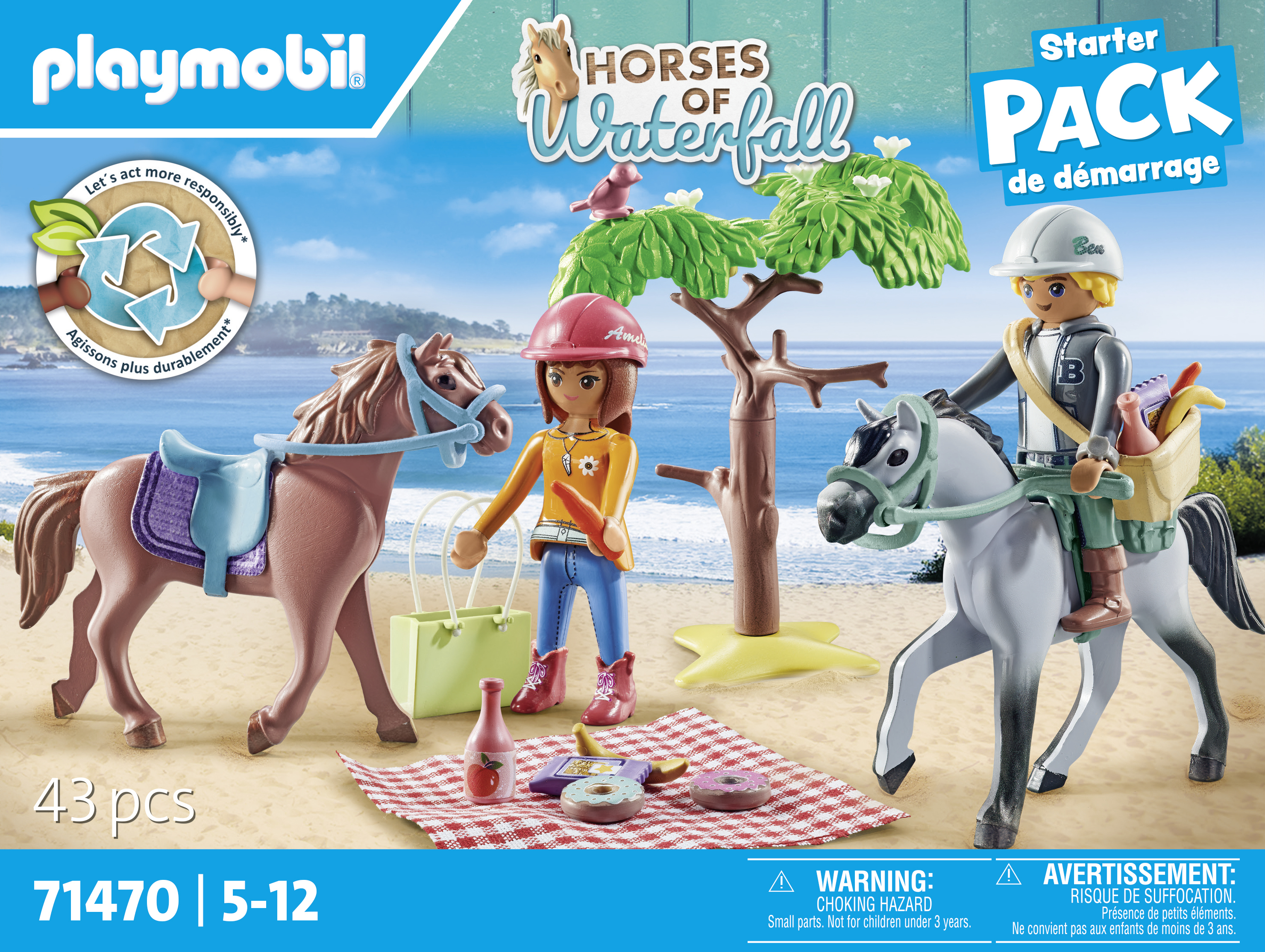 Playmobil Starter Packs 71470 Paardrijden naar het strand met Amelia e