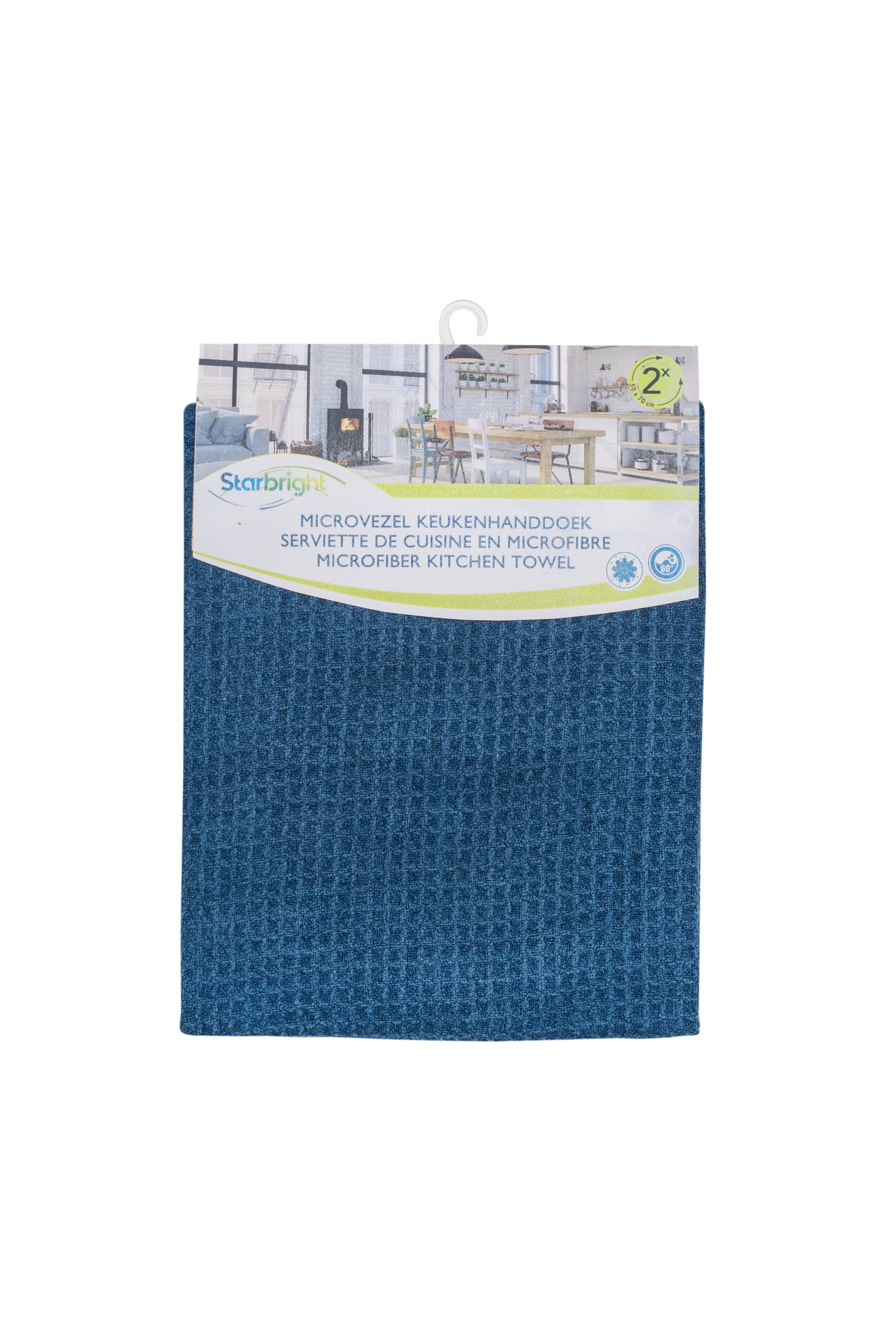 Starbright Keukenhanddoek 50x70 cm set 2 stuks - Microvezel