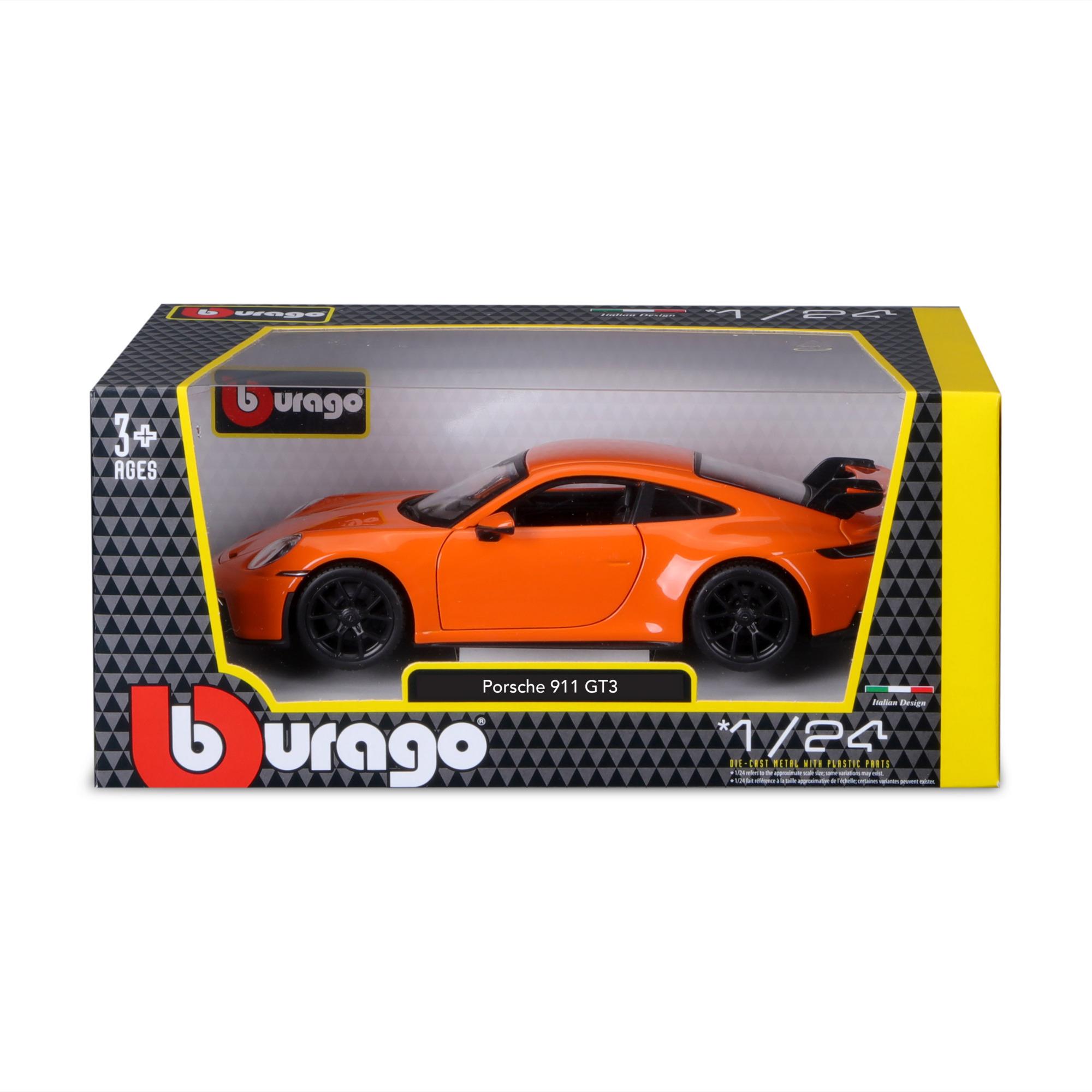 Burago Oranje Porsche 911 GT3 schaal 1:24