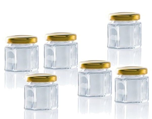 Axy Bokaal Mini Schroefdeksel 47ml set 15 stuks - met Neutraal Deksel