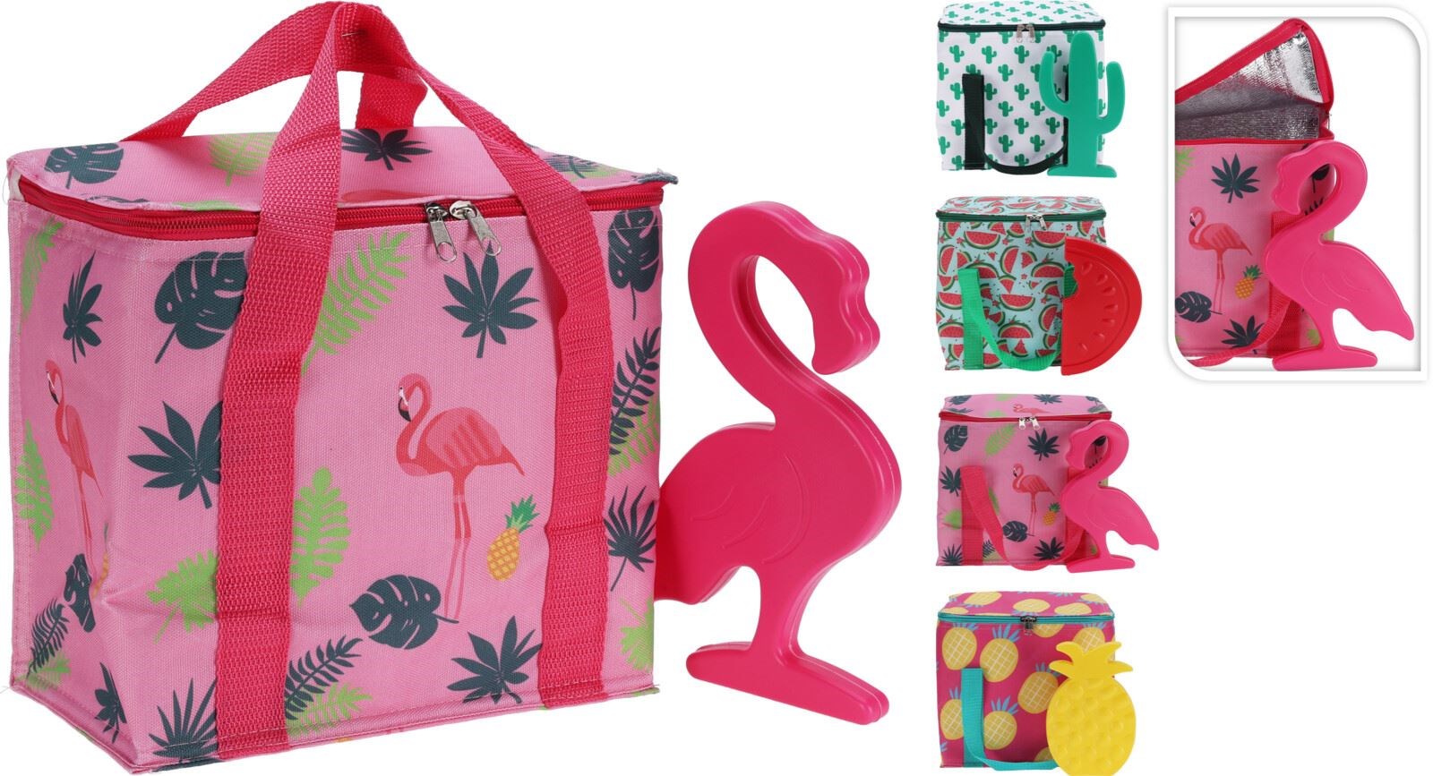 Koeltas met Koelelement 21x15x22 cm - assorti - prijs per stuk