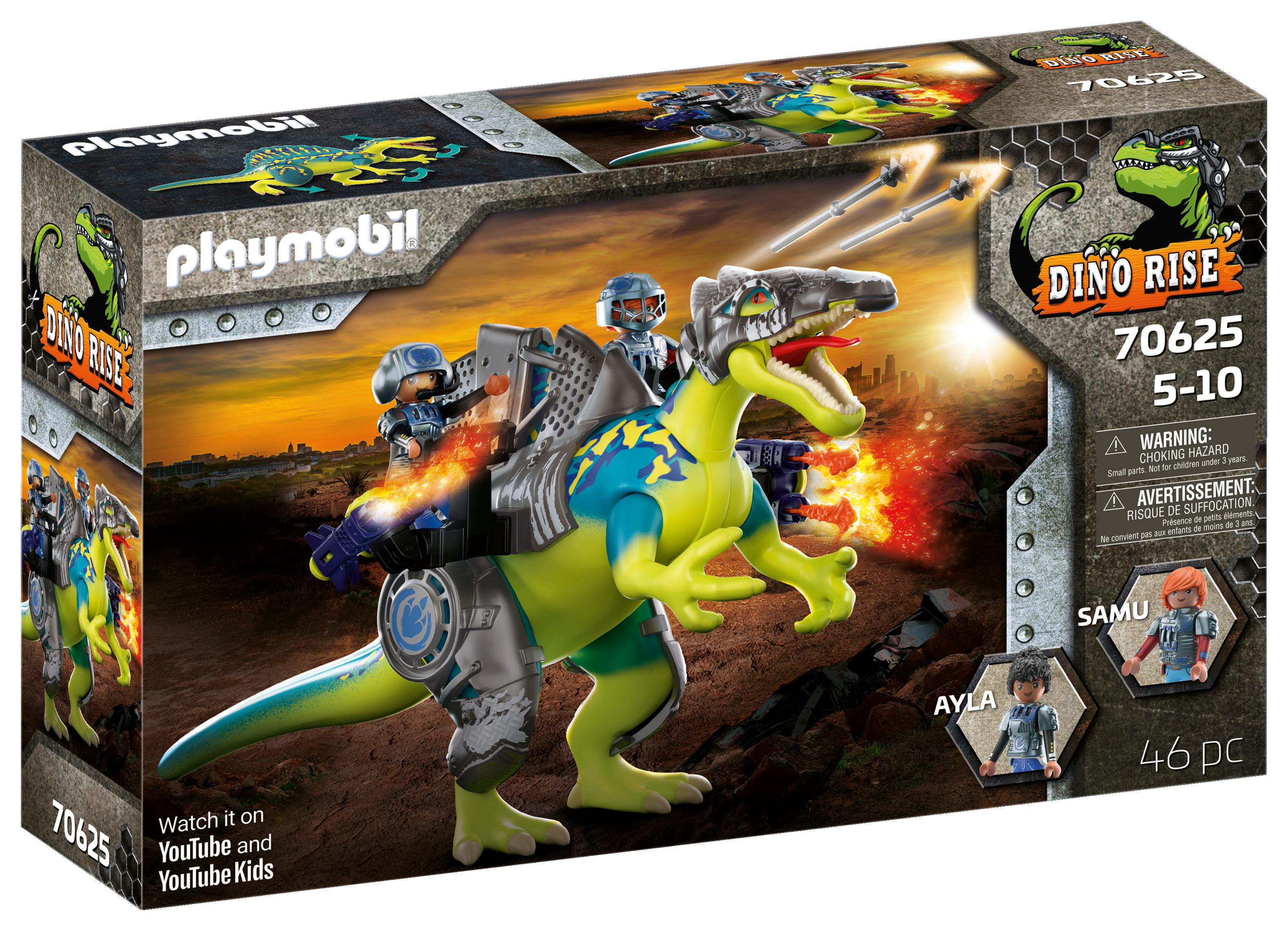 Playmobil Dino Rise 70625 Spinosaurus: Dubbele Verdedigingskracht
