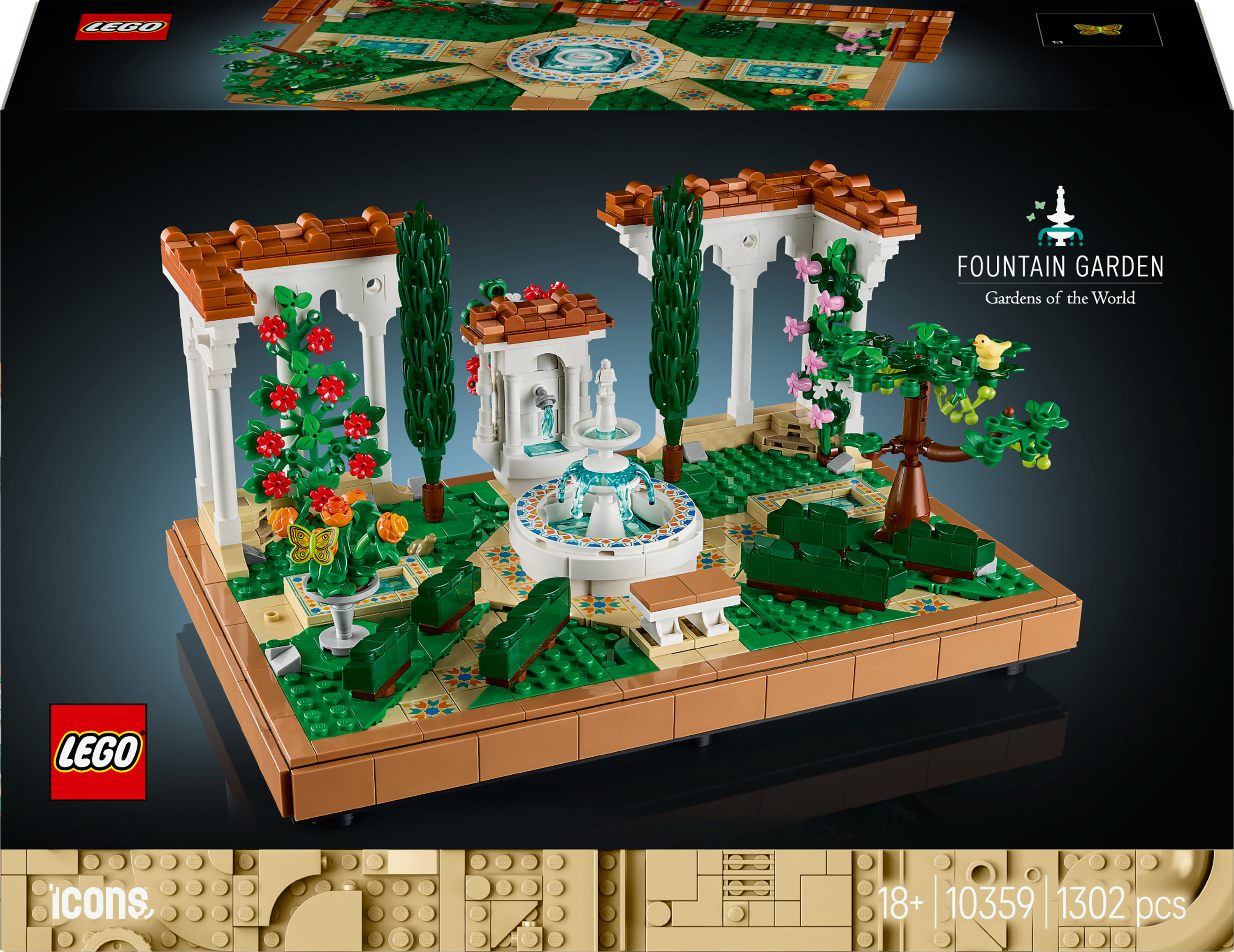 LEGO Icons 10359 Tuin met Fontein