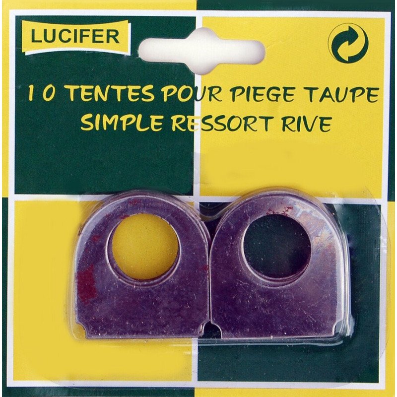 Haken 10 stuks voor Mollenval Blister