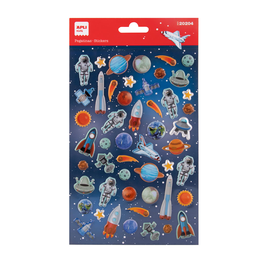 Apli Kids Maxi Stickers Ruimtevaartuig 24 stickers