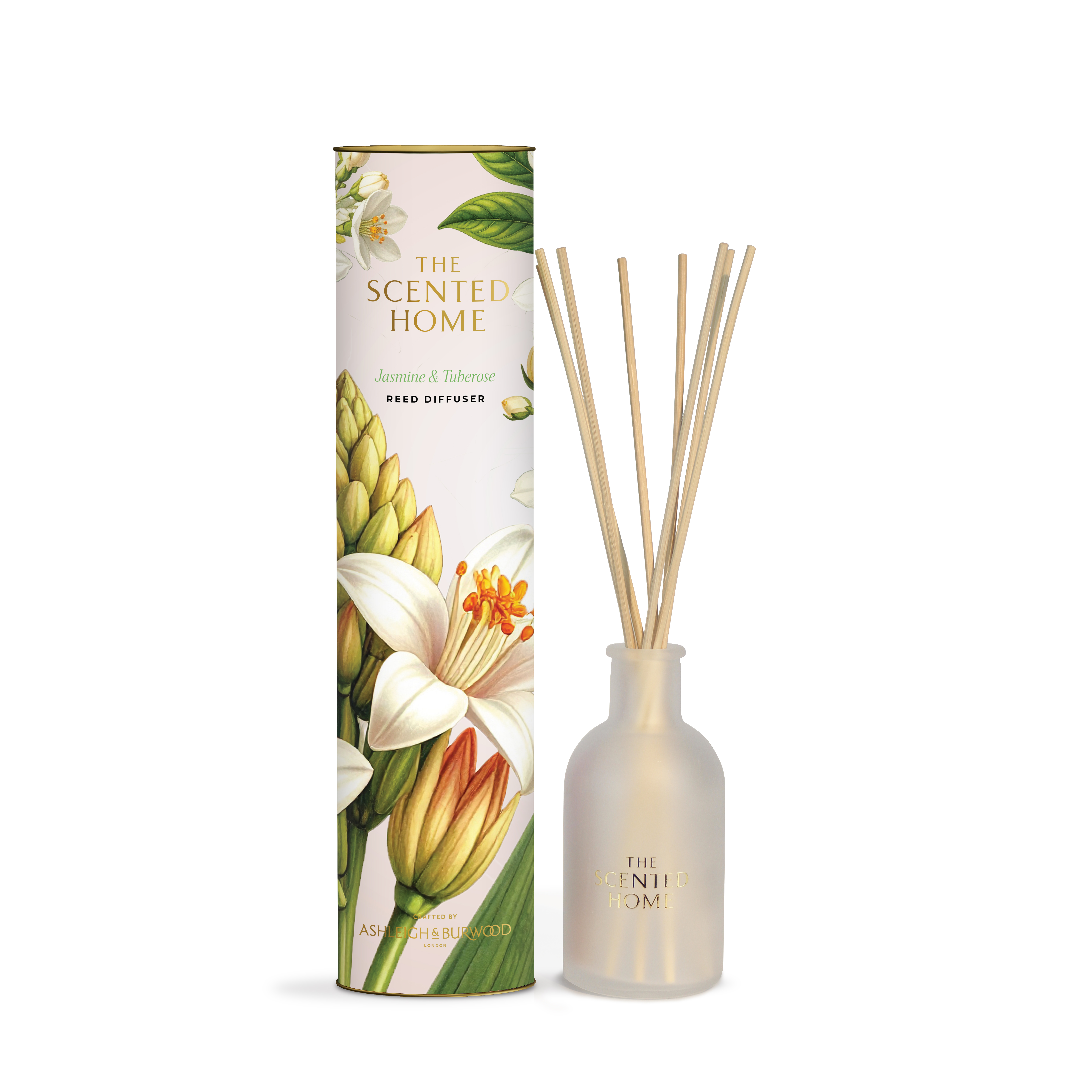 Ashleigh & Burwood Geurdiffuser The Scented Home 150ml Jasmine & Tuberose