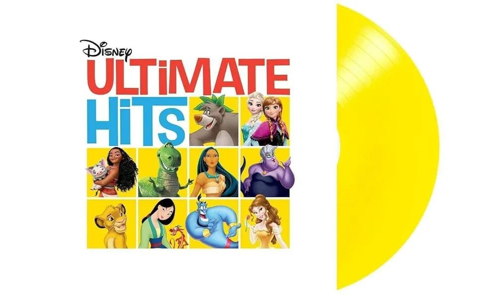 Disney Ultimate Hits LP Translucent Yellow Vinyl Edition