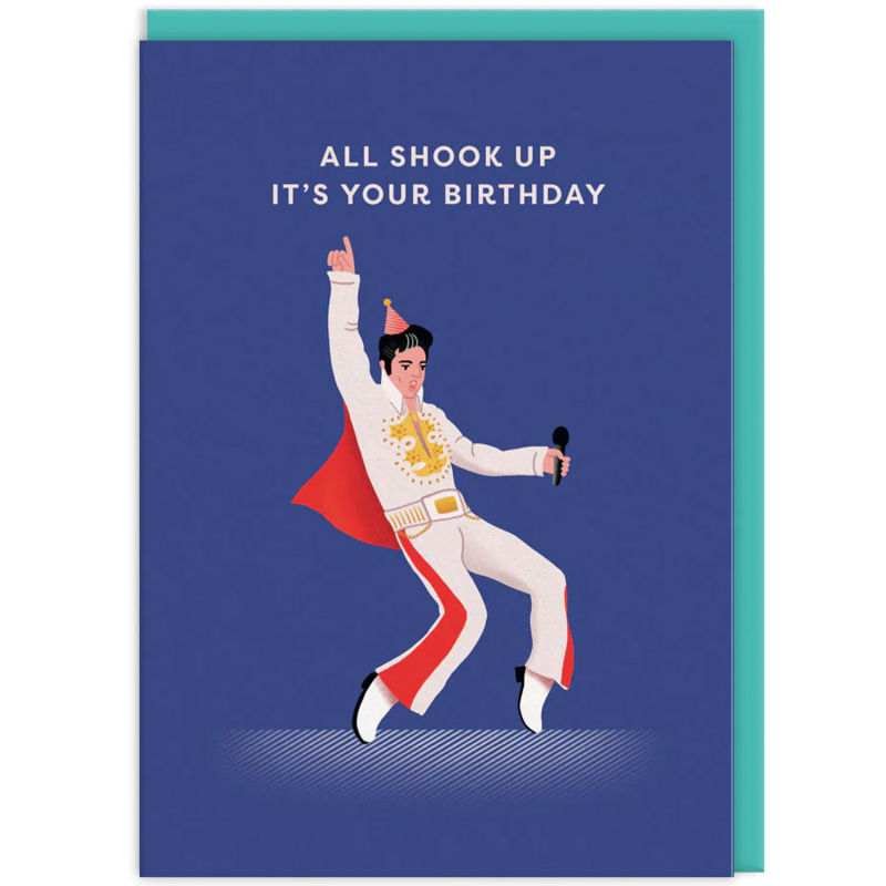 Enfant Terrible Wenskaart Icons - Elvis