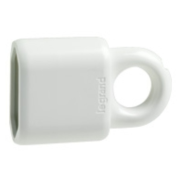 Legrand Koppekkontaktstop 2-polig Wit Plat Model