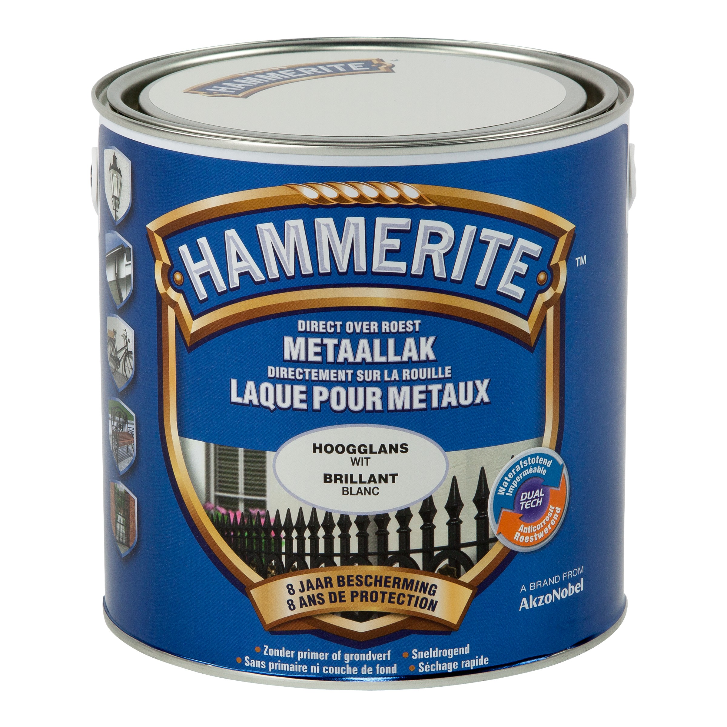 Hammerite Hoogglanslak 2.5 l Wit