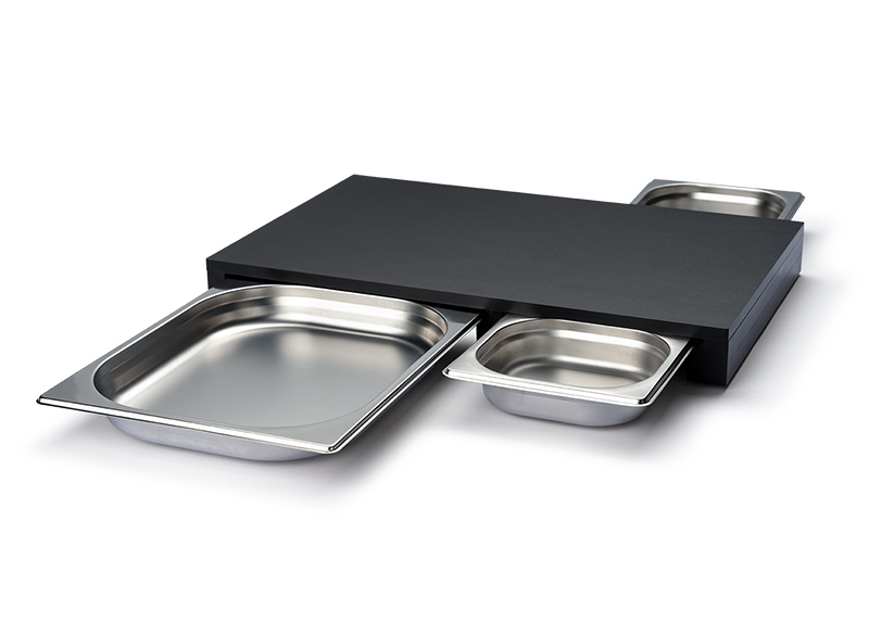 Continenta Snijplank met 3 RVS Lades 49.5x32.6x5 cm - Duracore  - Papiercomposiet