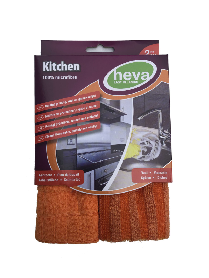 Heva Microvezeldoek Keuken 35x35 cm 2 stuks