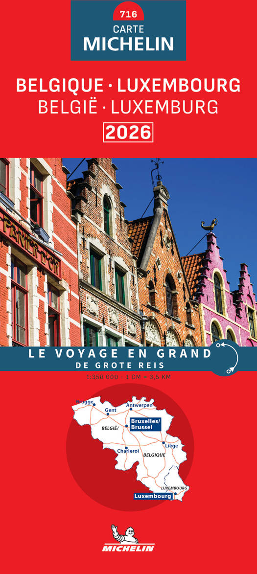 Michelin Kaart België Luxemburg 2026
