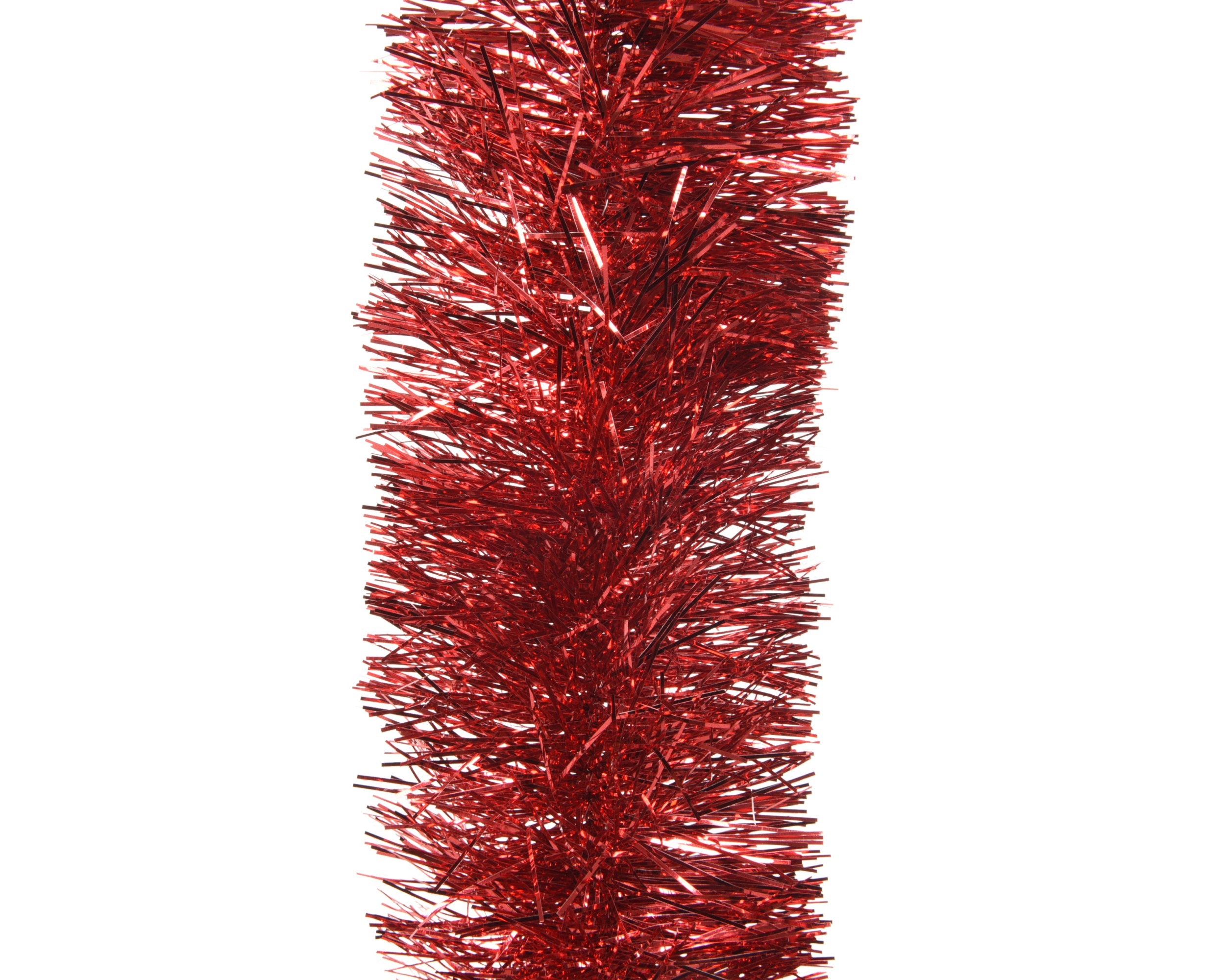 Guirlande Lametta Kerstrood 10x270 cm - Glanzend