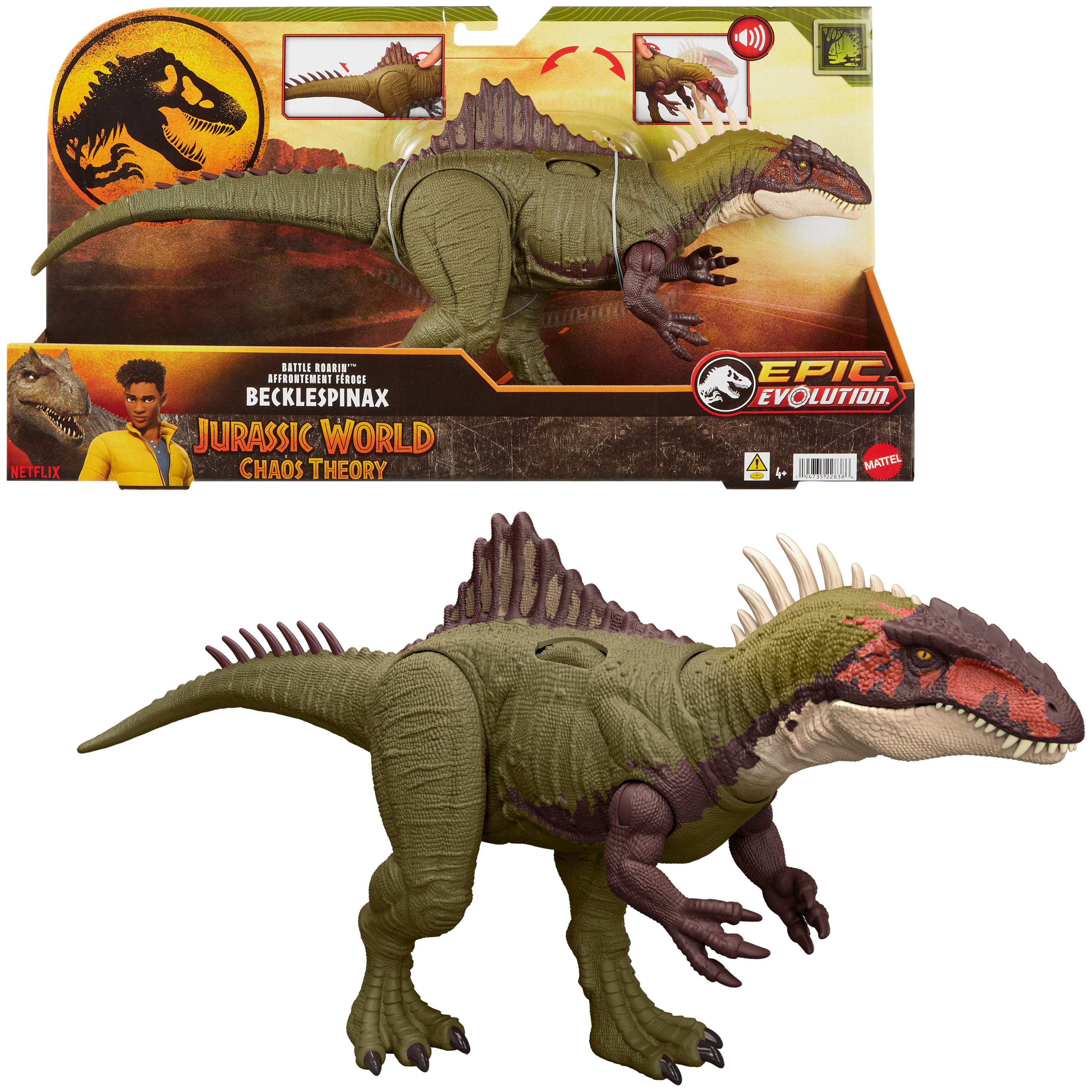Jurassic World Chaos Theory Battel Roar Becklespinax 
