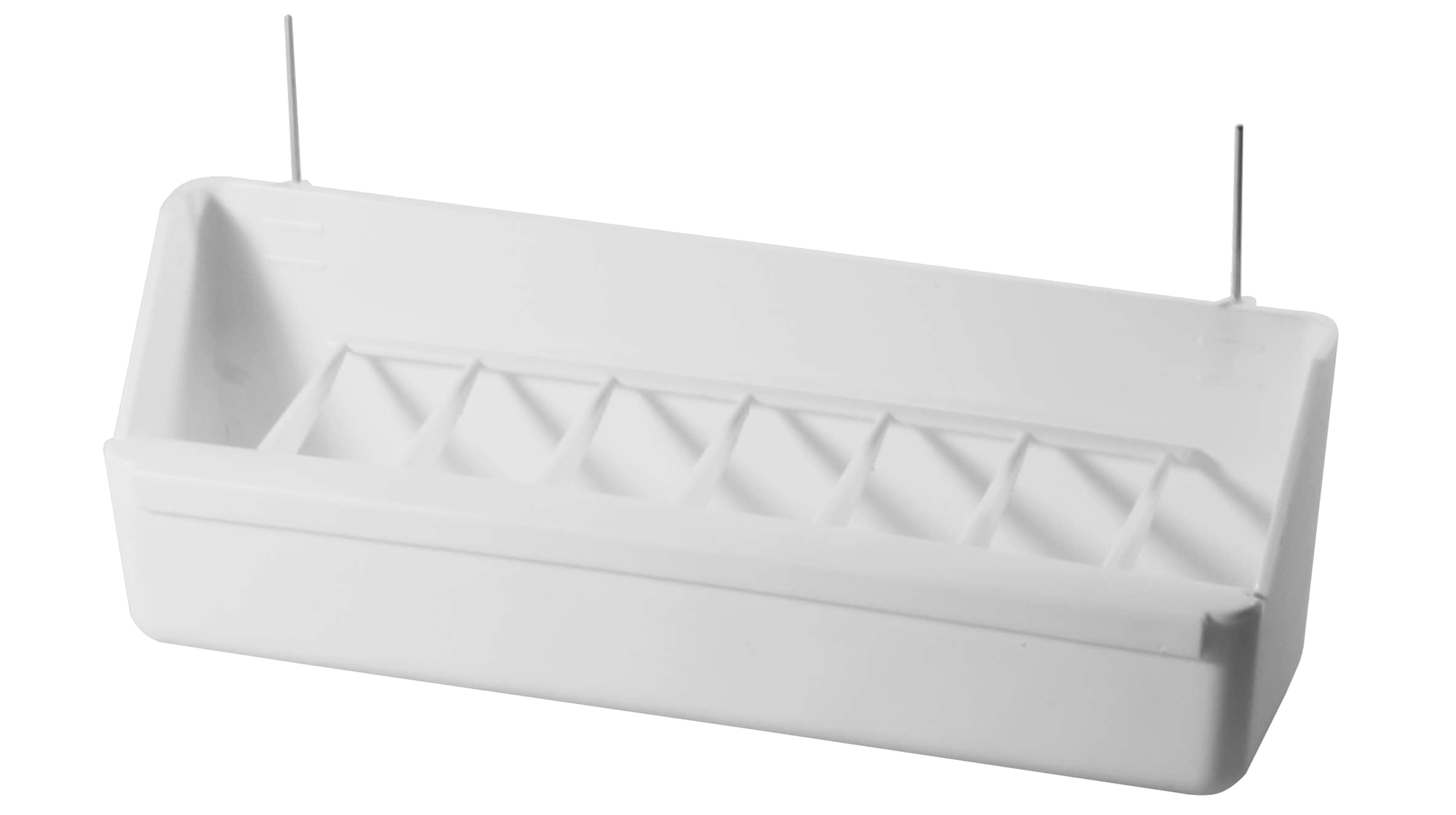 Benelux Voliere Hangbak Wit 21 cm met Metalen Haken