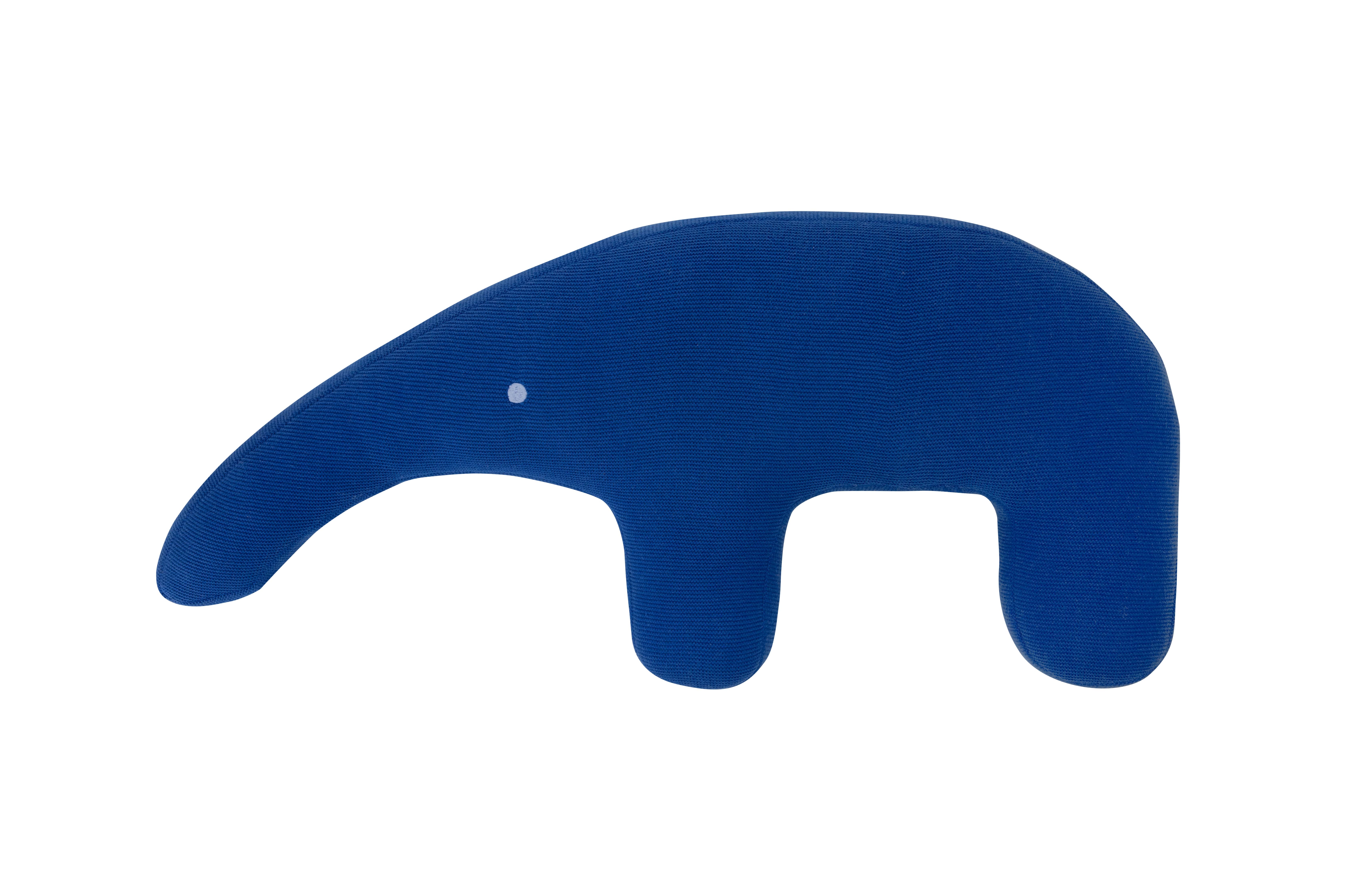 Remember Knuffelkussen Anteater Edgar - 65x32x6 cm - Blauw