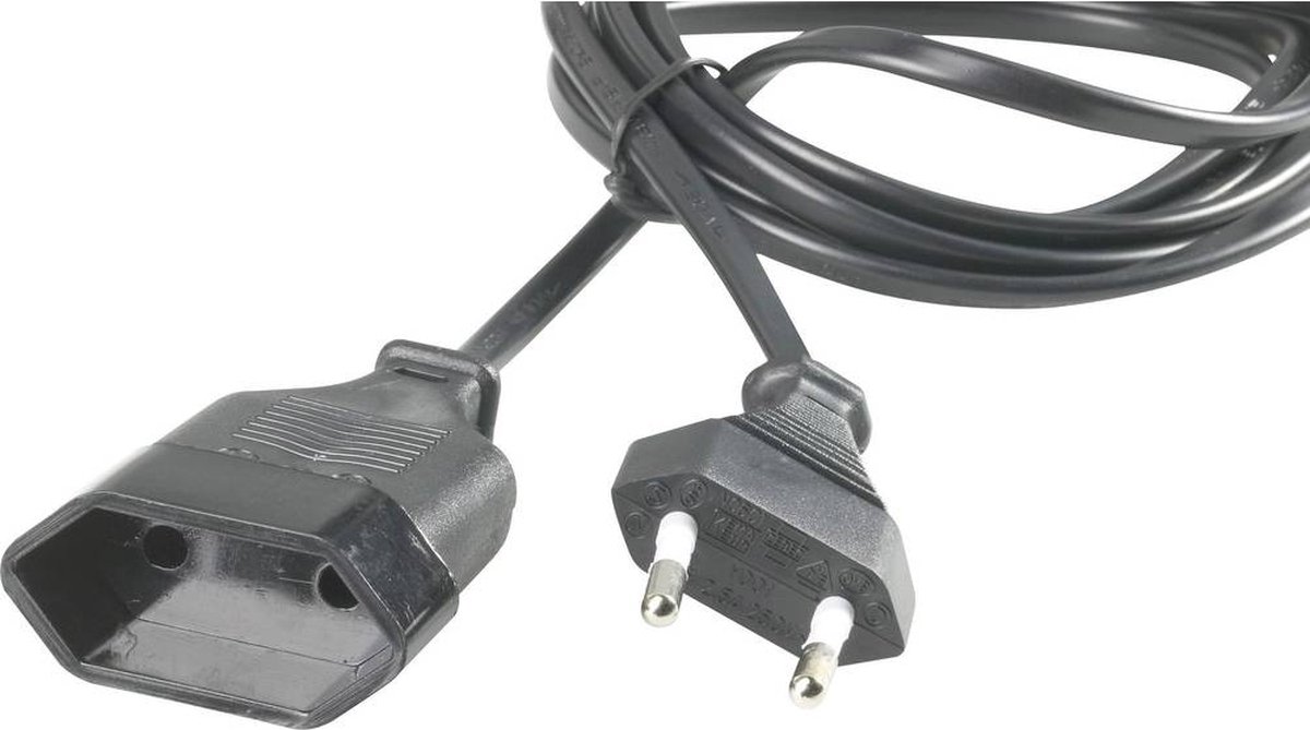 Kopp Verlengsnoer 5 m Zwart 2x 0.76