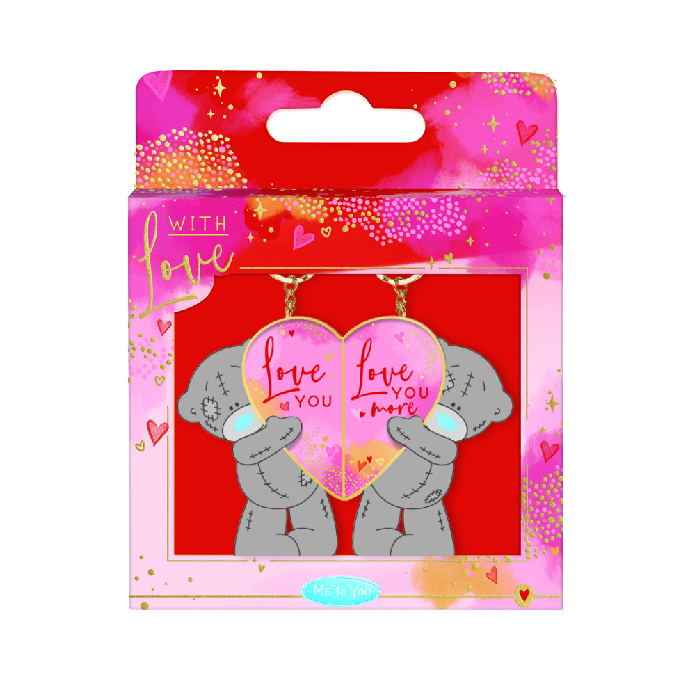 Me To You Dubbele Sleutelhanger Love You-Love You More