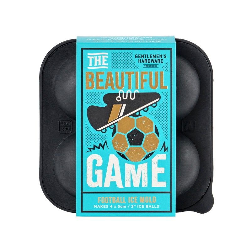 Gentlemen's Hardware IJsblokvorm Voetbal voor 4 Bollen 5cm