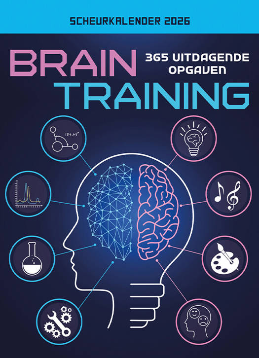 Scheurkalender 2026 - Brain Training - 365 Uitdagende Opgaven