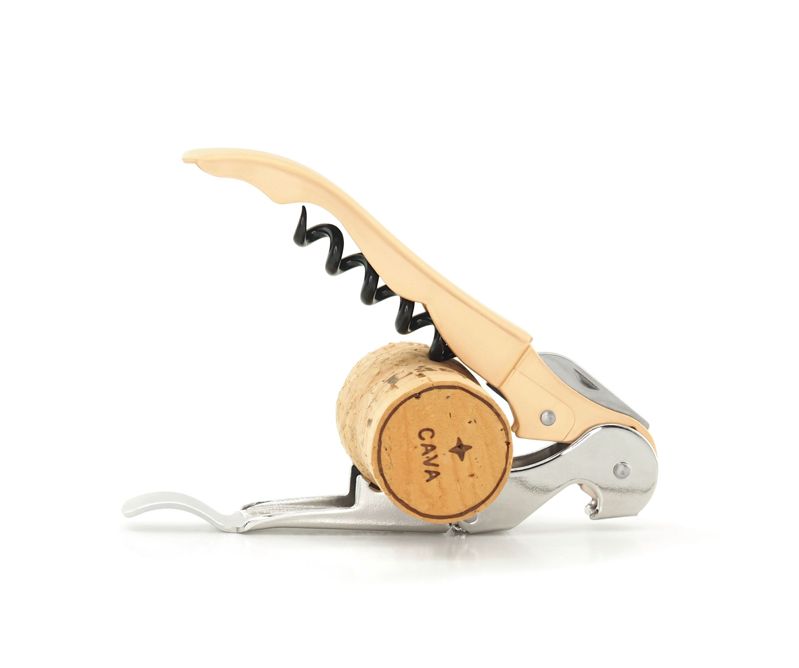 Pulltex Kurkentrekker Basic Goud met Champagne Opener - Kelnermes