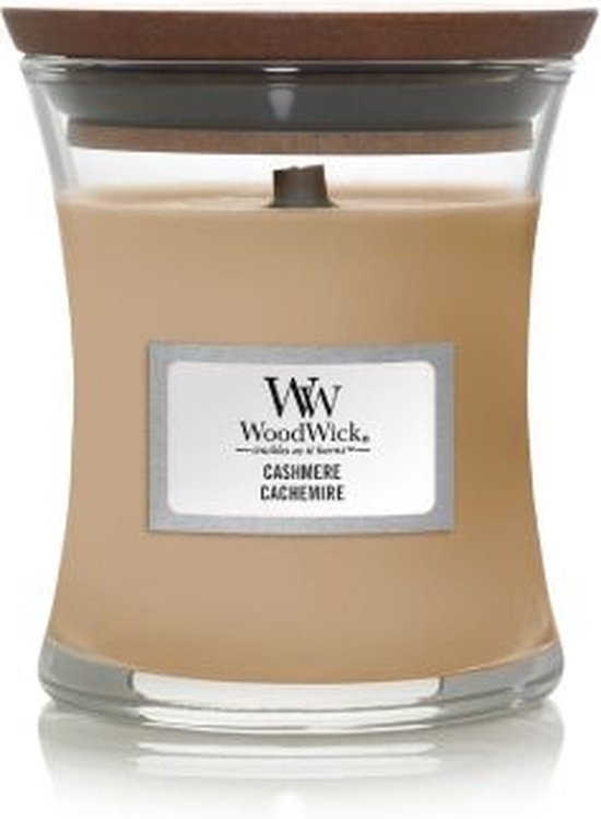Woodwick Kaars Cashmere Mini - 8.3x7 cm - 20 Branduren
