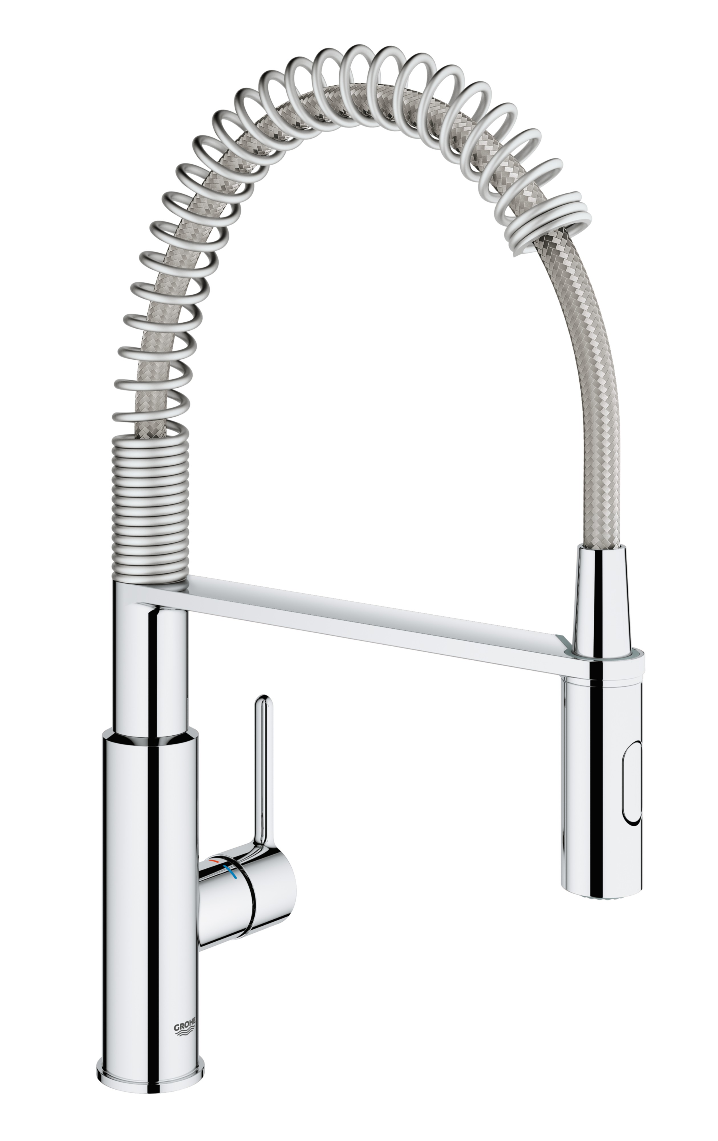 GROHE Get Keukenmengkraan Professional met C-Uitloop - Quickfix - Chroom