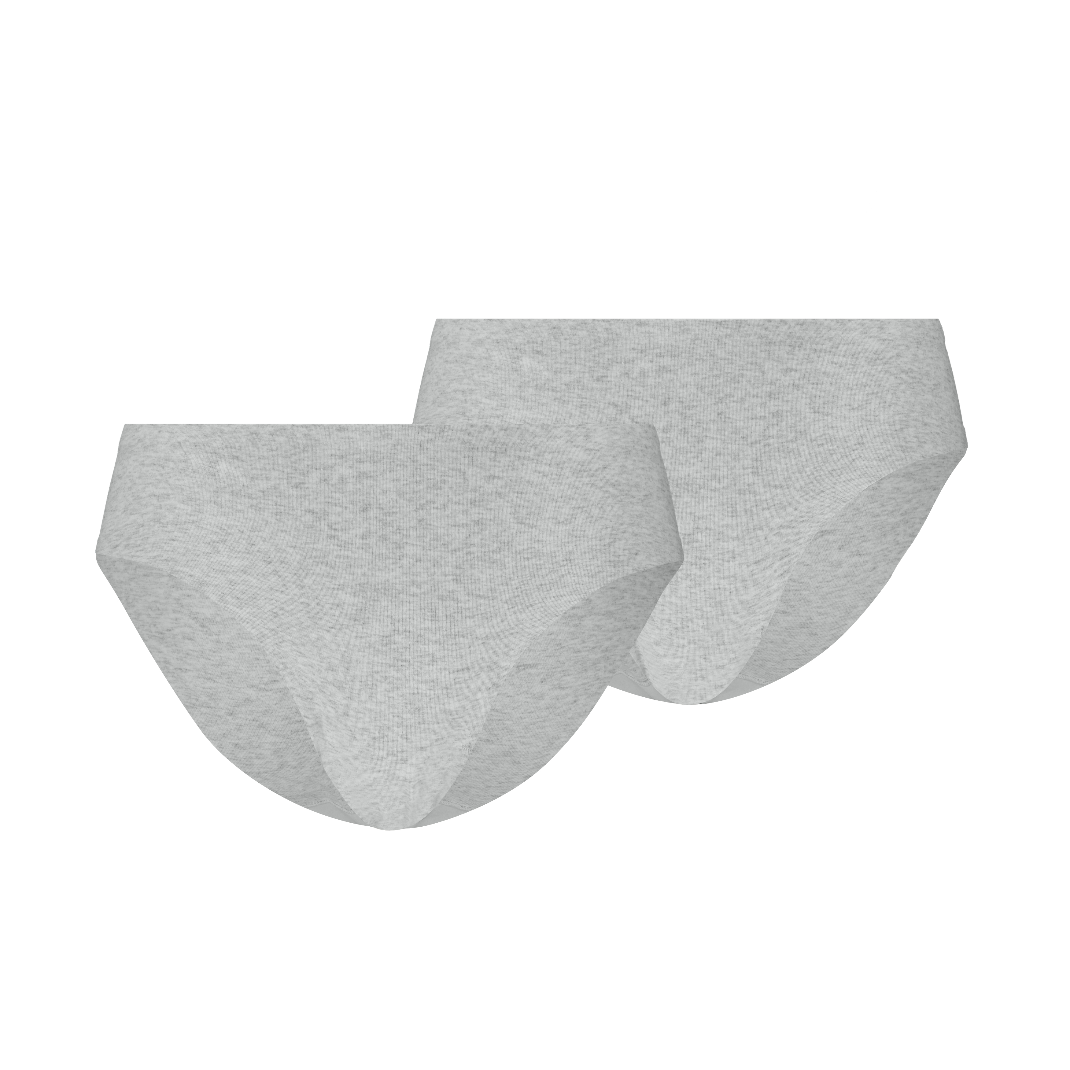Puma Slip Dames Invisible Katoen 2 stuks Light Grey Melange - medium