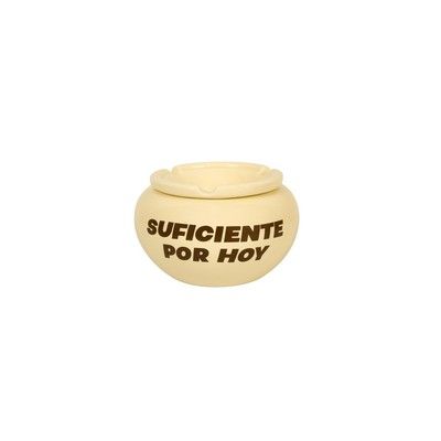 Fisura Asbak Suficiente Por Hoy 13.5x17 cm - met Deksel - Keramiek