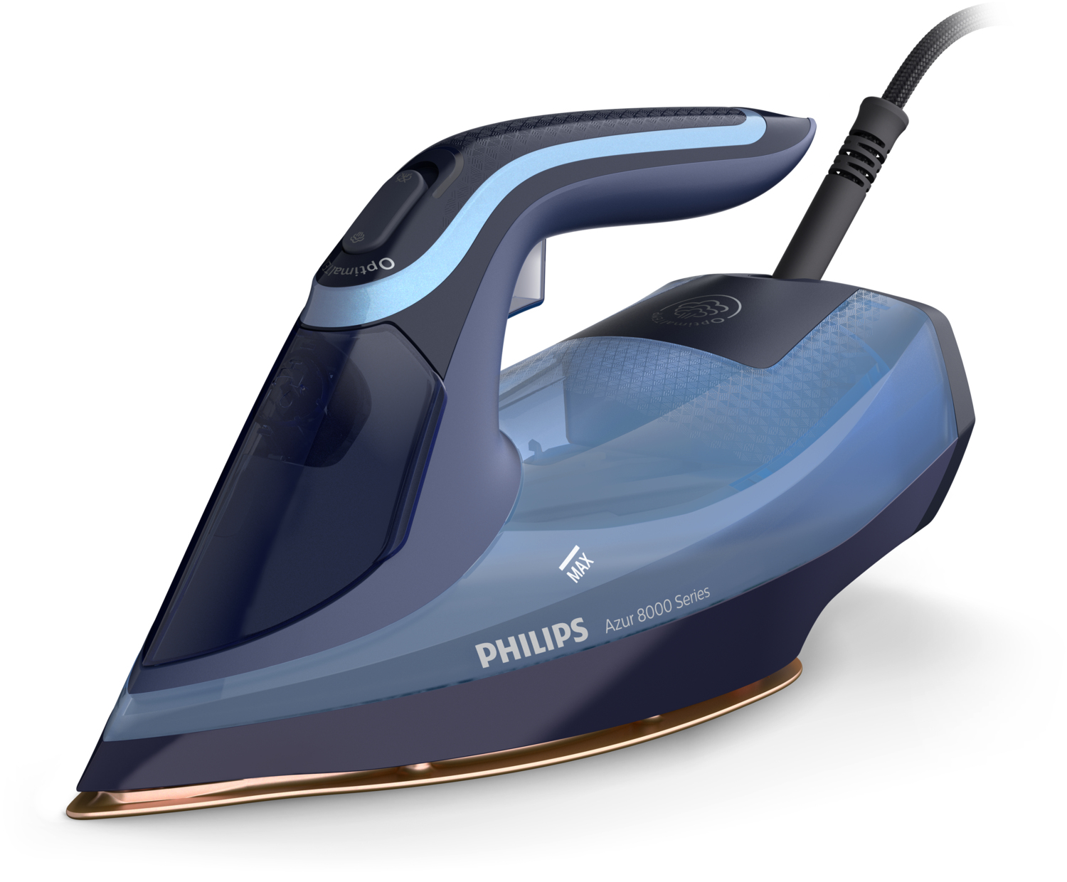 Philips Stoomstrijkijzer DST8020/20 Azur 3000 Watt, 240 gr stoomstoot, Blauw