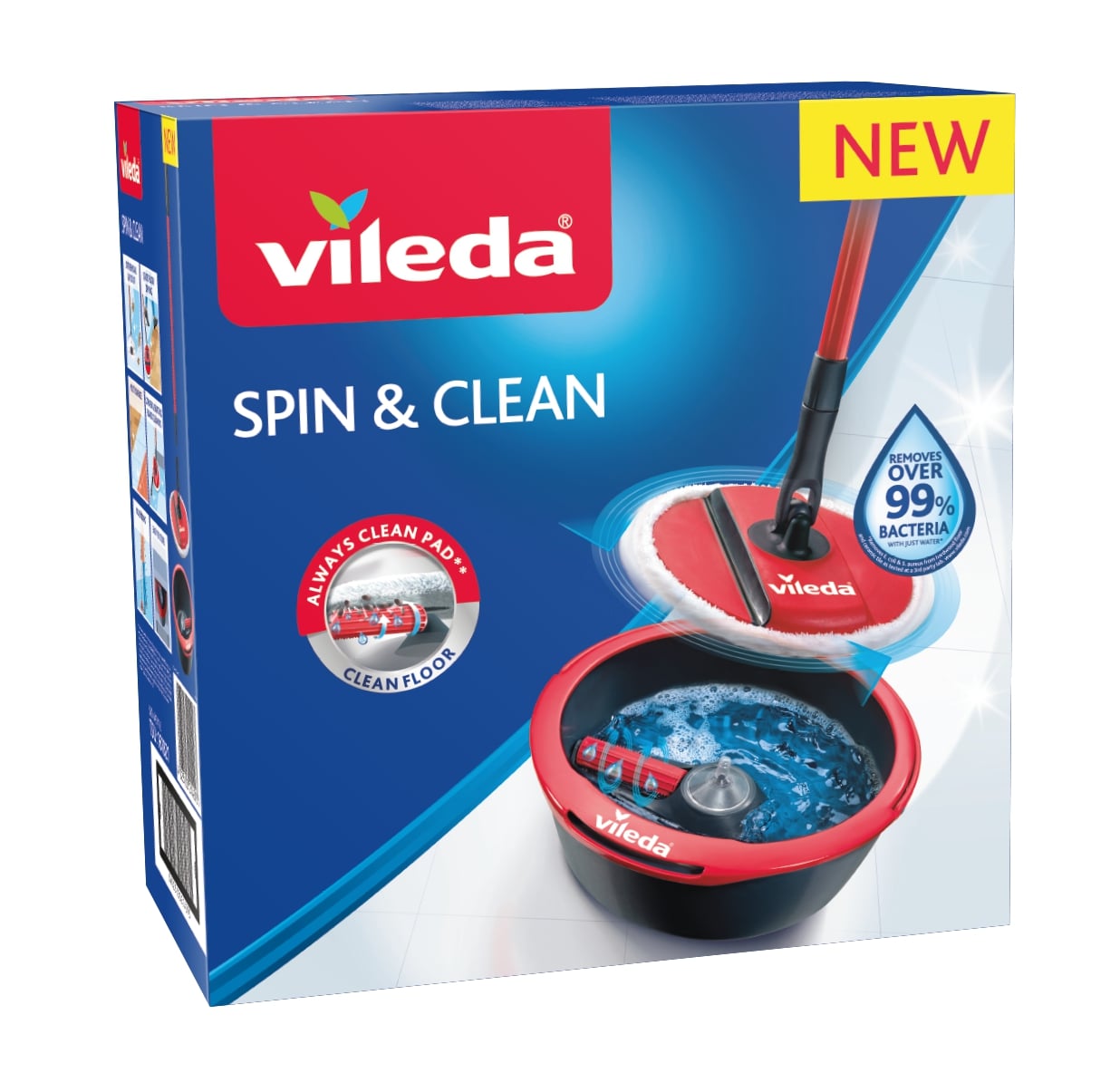 Vileda Vloerreinigingssysteem Spin&Clean Set in Box