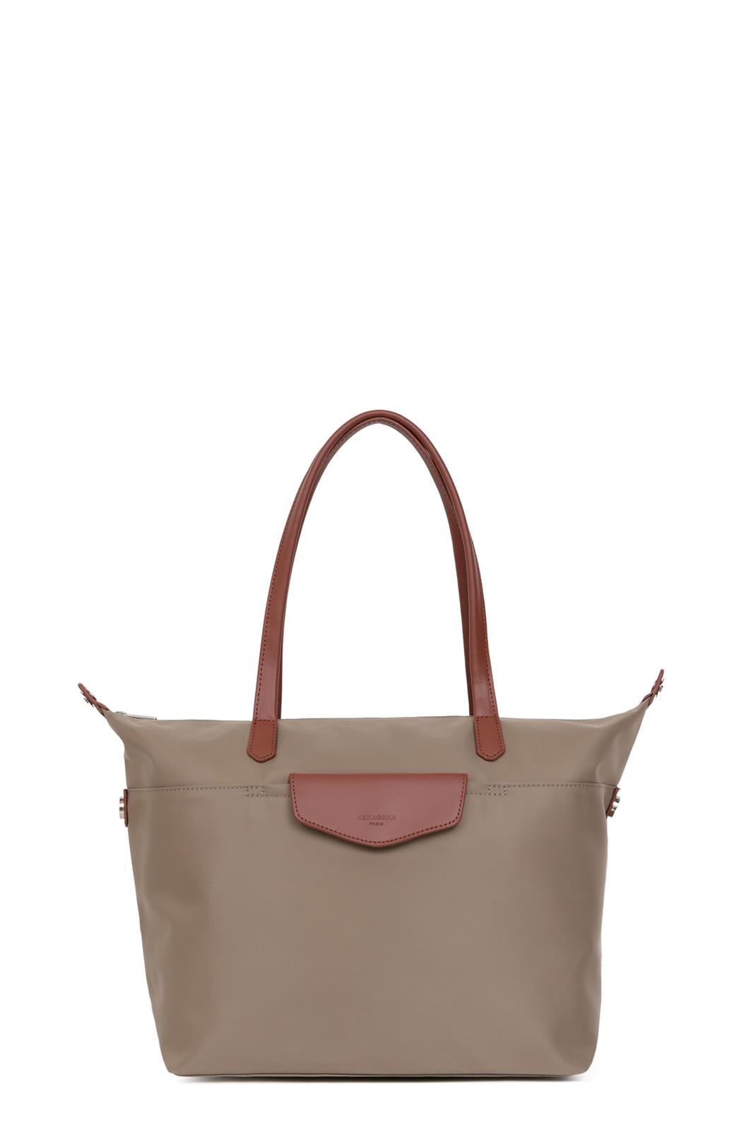 Hexagona Shopper Dames Pop Taupe-Bruin 47x4x30 cm