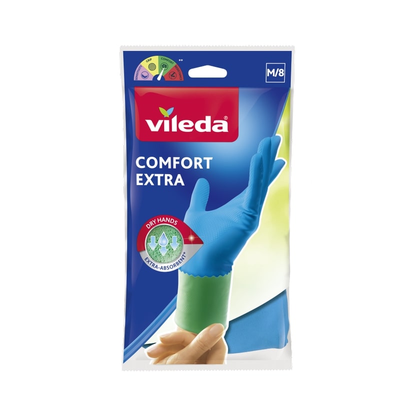Vileda Handschoenen Comfort Extra M - 1 Paar