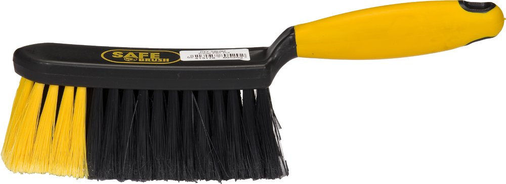 Safebrush Handveger Softgrip Zacht Zwart-Geel