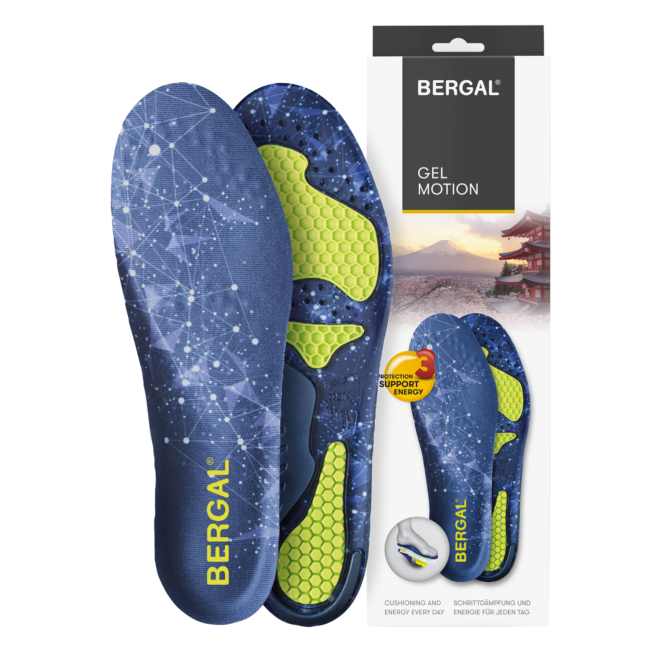 Bergal Inlegzool Gel Motion maat 38-39
