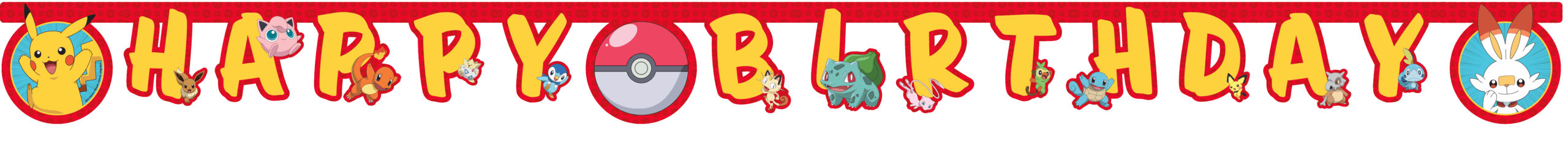 Pokemon Letterslinger Happy Birthday