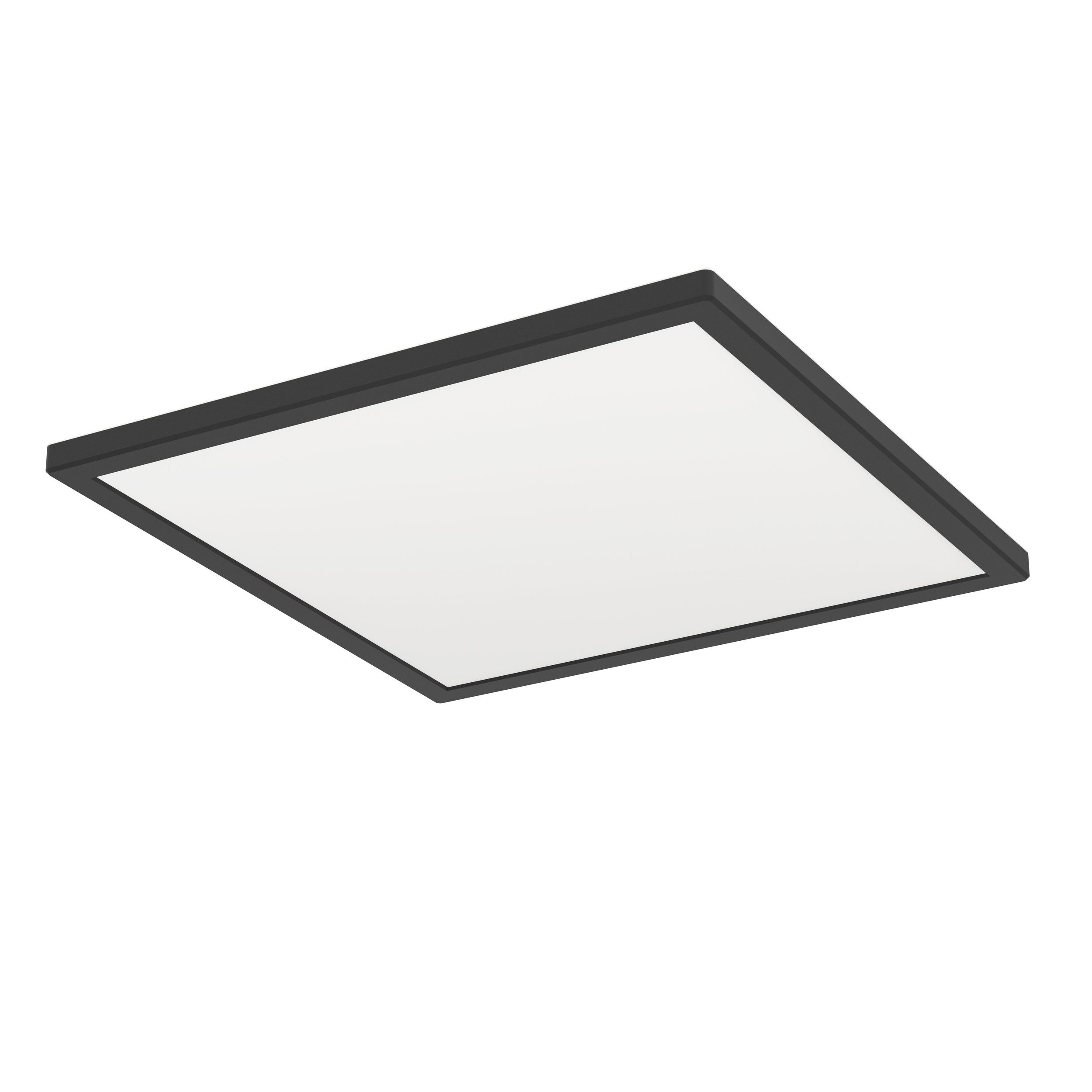 Eglo Rovito Plafondlamp Badkamer Zwart Vierkant 390 mm IP44 17.6W 2400lm 2700/4000/6500K