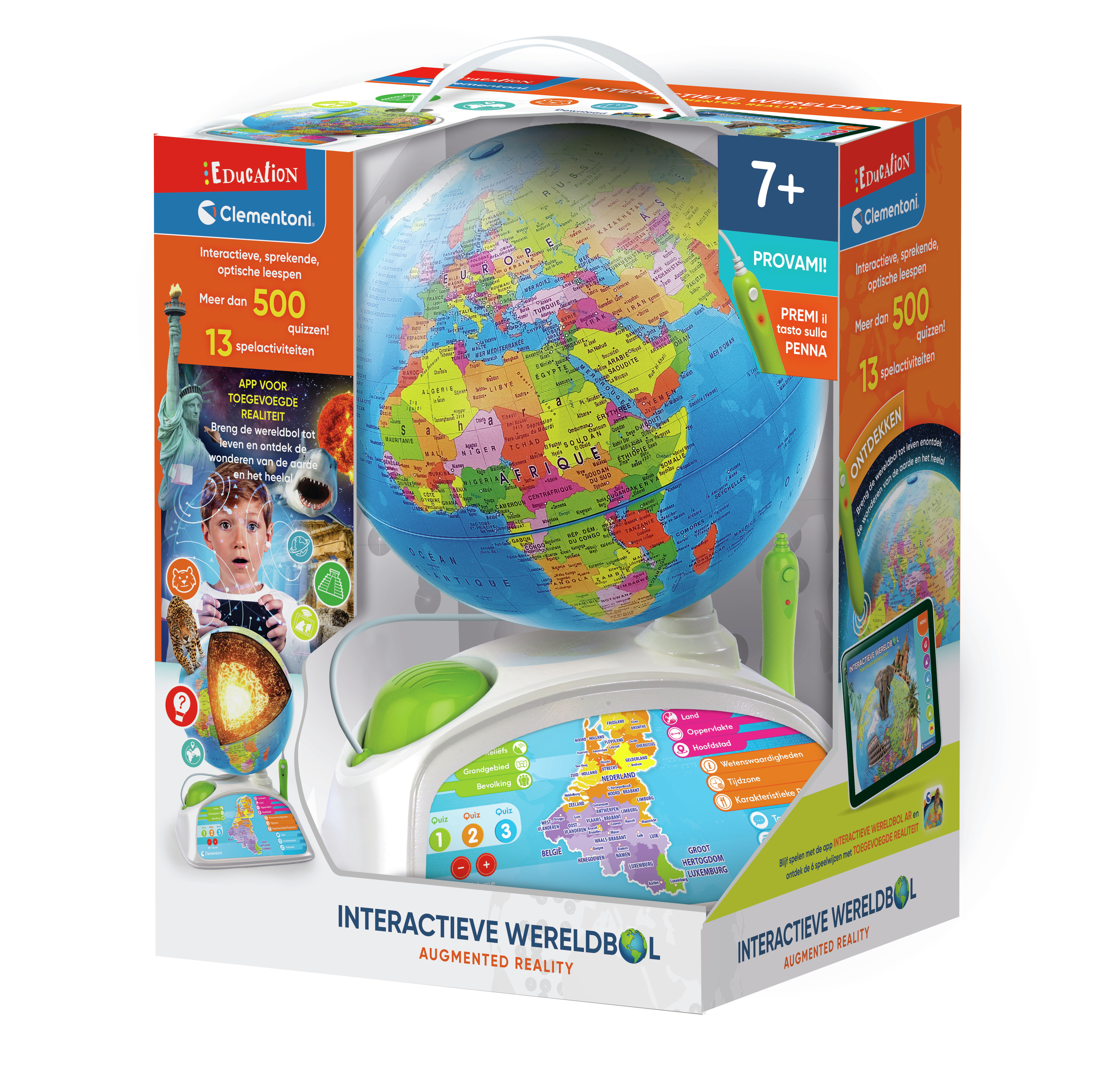 Clementoni Interactieve Wereldbol, augmented reality